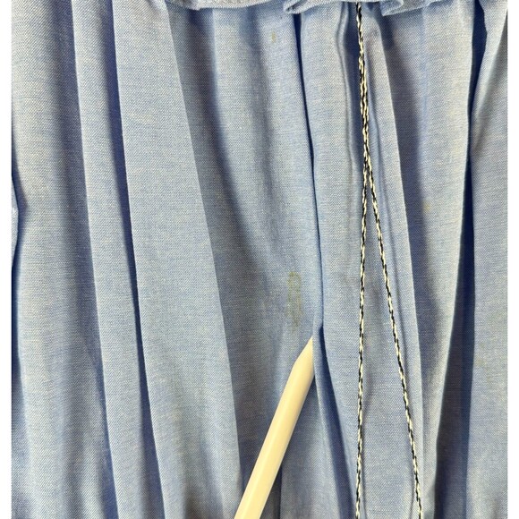 Anthropologie Misa Womens Dress Blue Masha Mini Off Shoulder Tiered Boho Small - Picture 10 of 13